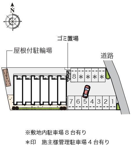 クレセント赤池(54189)の駐車配置図