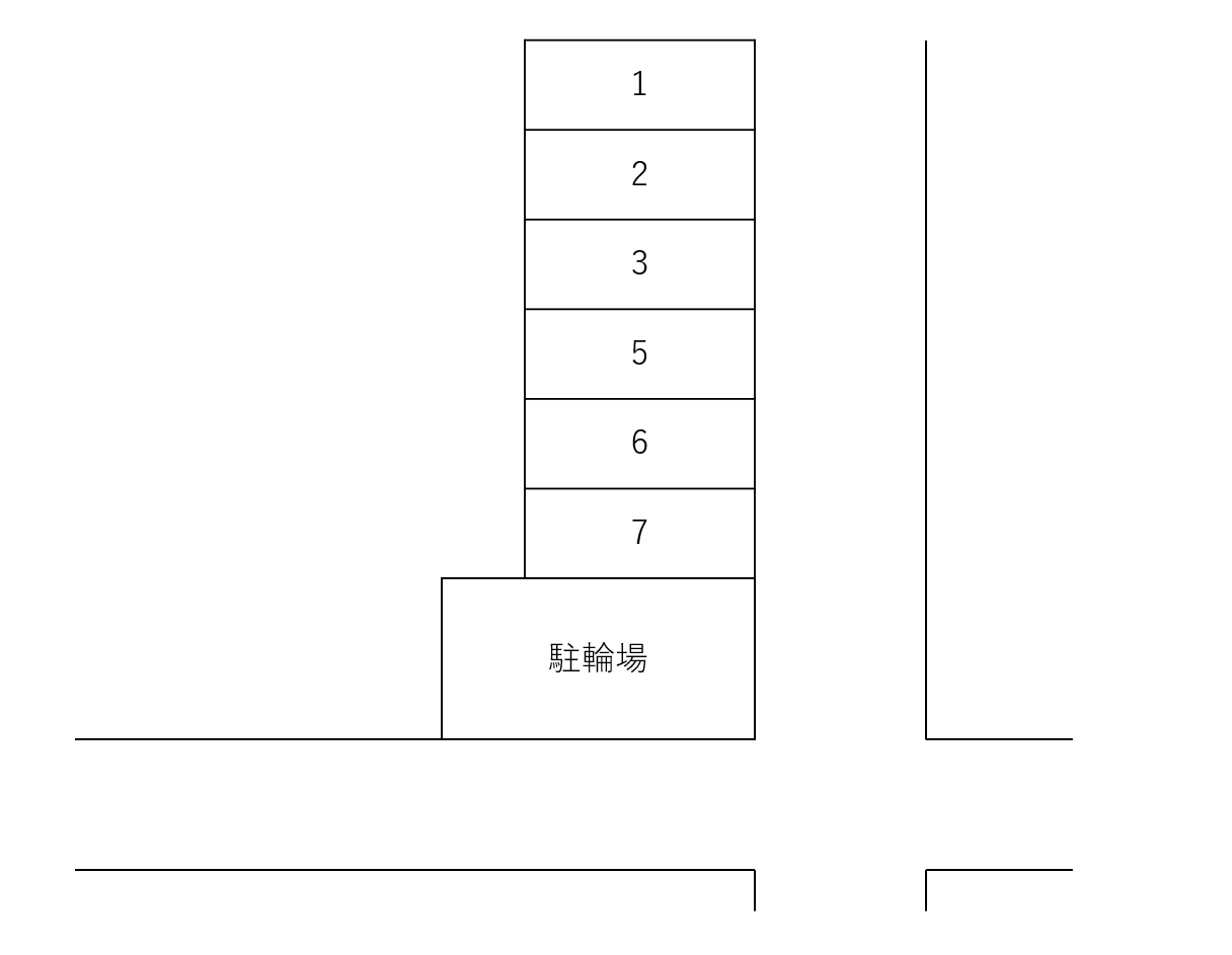 聖徳マンション駐車場の駐車配置図