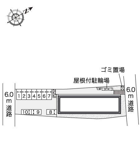 マンダリーヌⅥ(51874)の駐車配置図