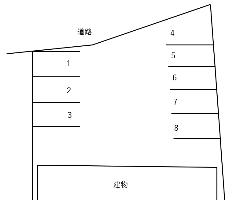 プロンプト高三潴の駐車配置図