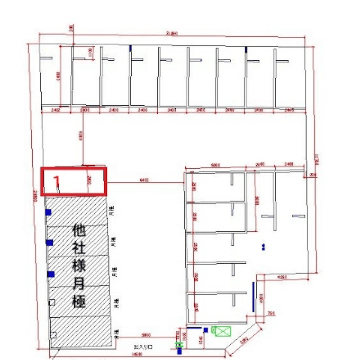 六実駅前第２の駐車配置図