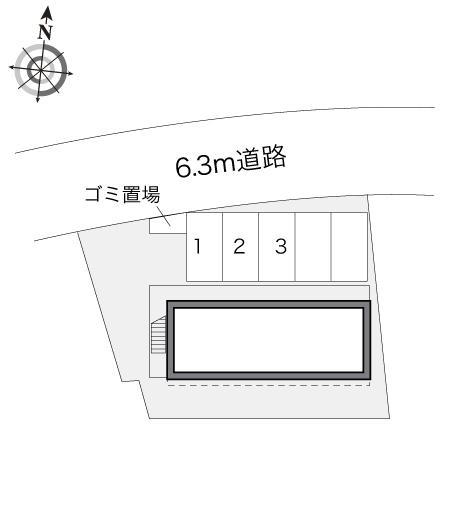 石内Ⅱ(20298)の駐車配置図