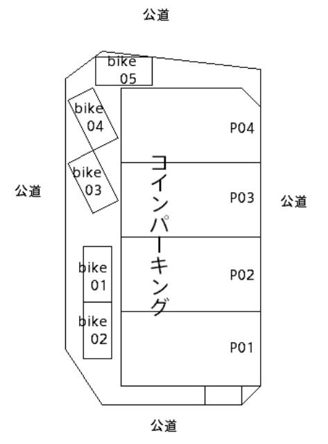 ミノラスパーキング大森東３丁目第２の駐車配置図