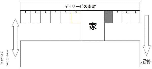 南町平松月極駐車場の駐車配置図
