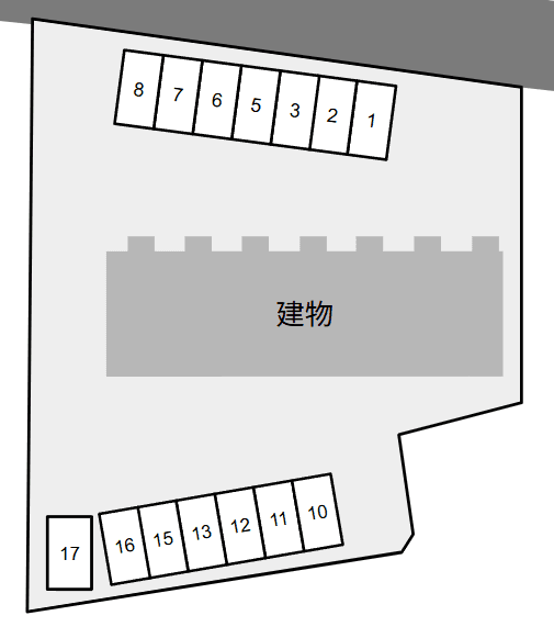 ファミーユ別駐車場の駐車配置図