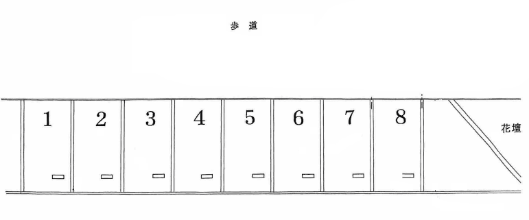パーキングはたご町の駐車配置図