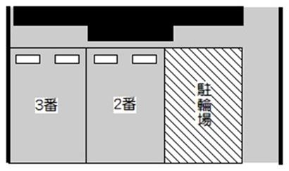 サンリッチ駐車場の駐車配置図