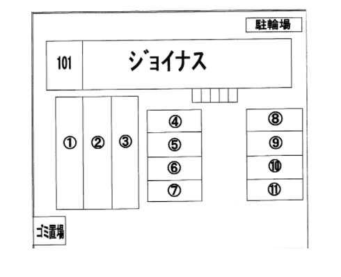 ジョイナスの駐車配置図