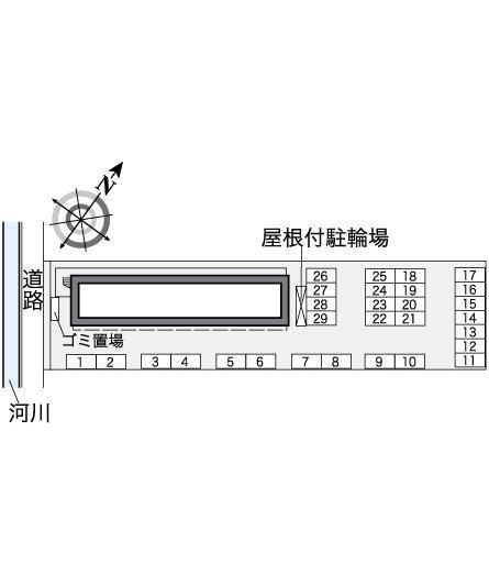 ラビアンローズ(36178)の駐車配置図
