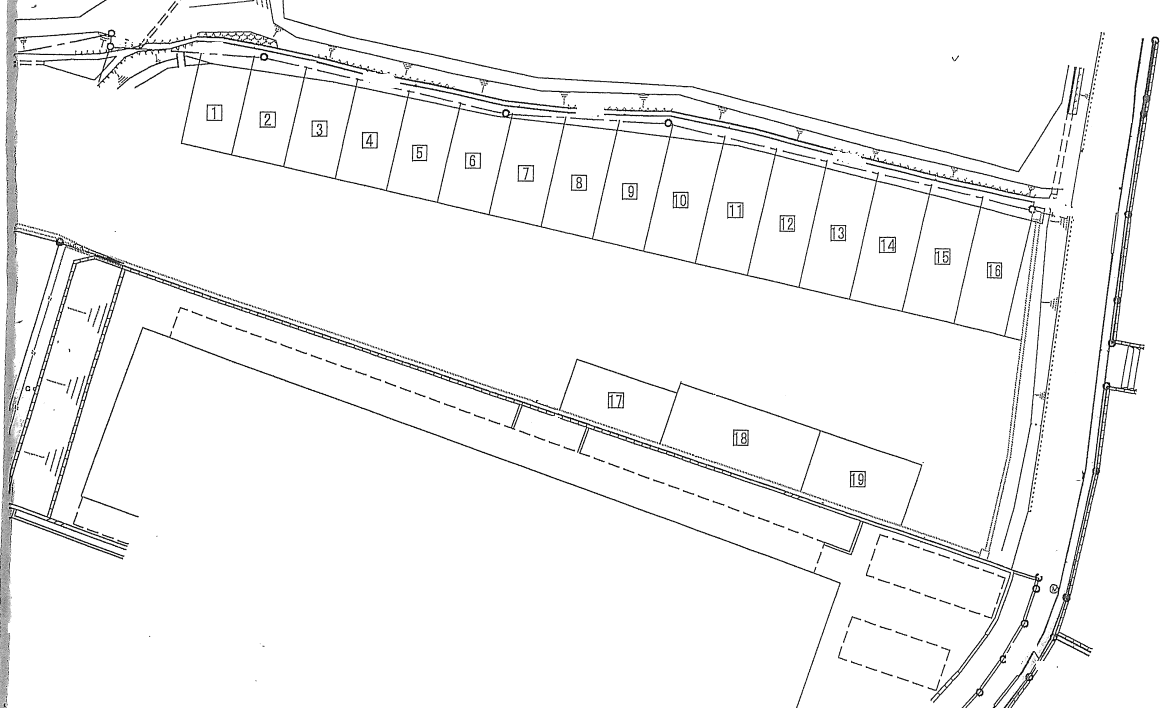 笹部たいせいパーキングの駐車配置図