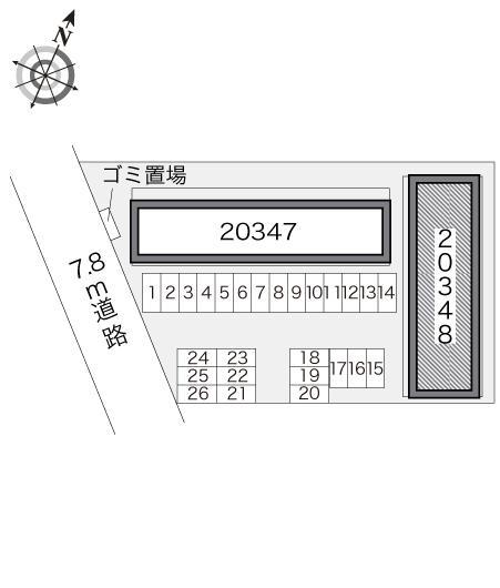 Ｓｅｃｏｎｄ１００(20348)の駐車配置図