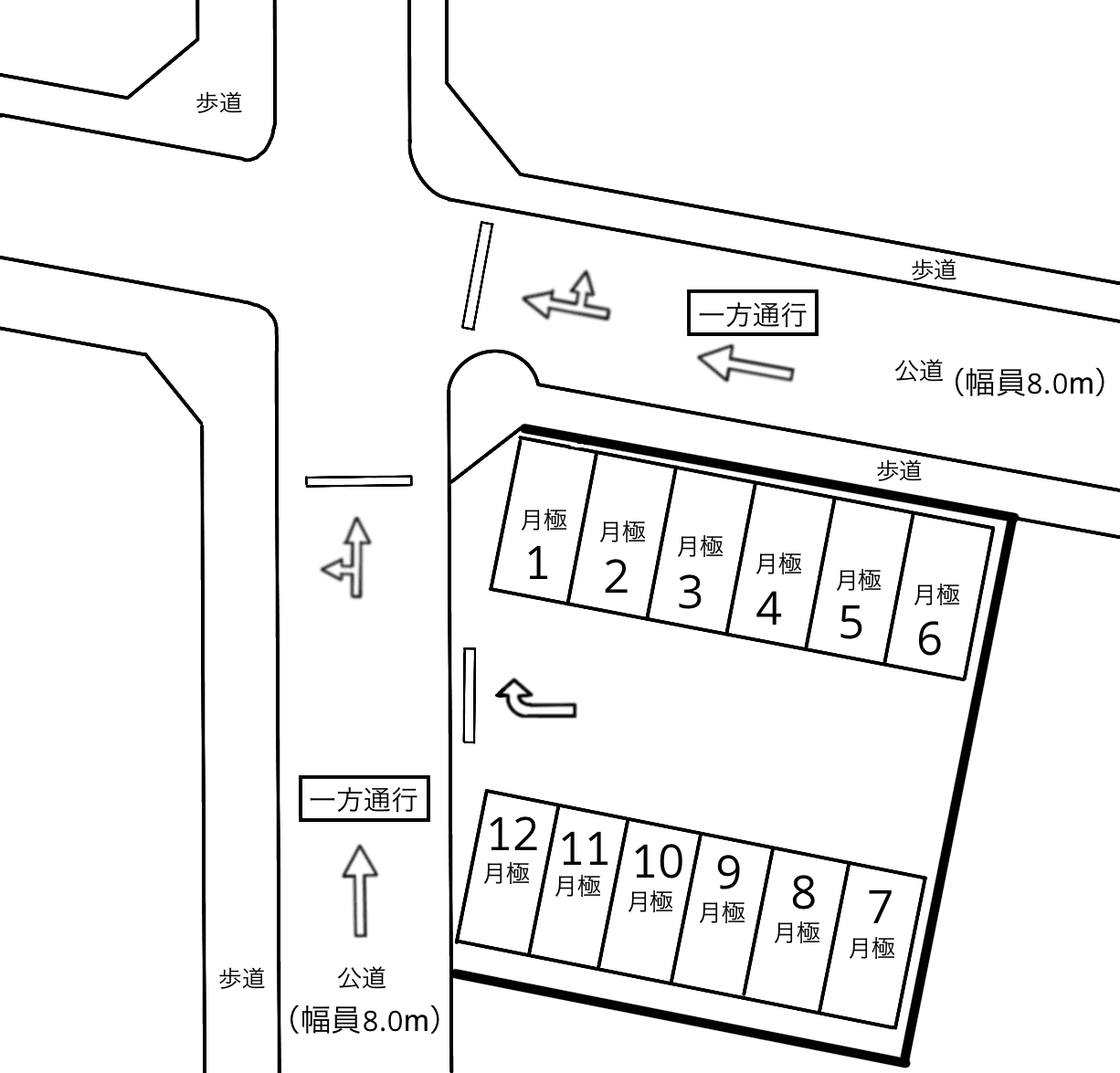 名古屋神田町第７の駐車配置図