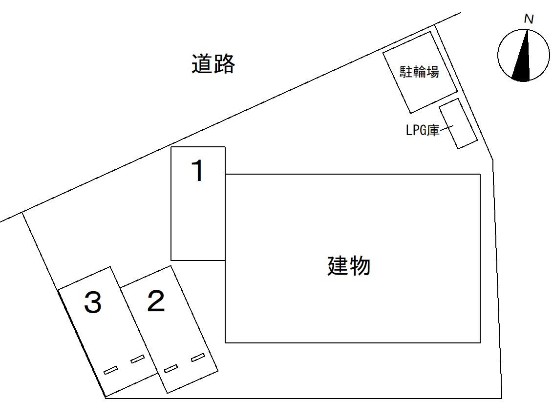 ＤＵＰＬＥＸ ＹＡＭＡＤＡ Ⅱの駐車配置図