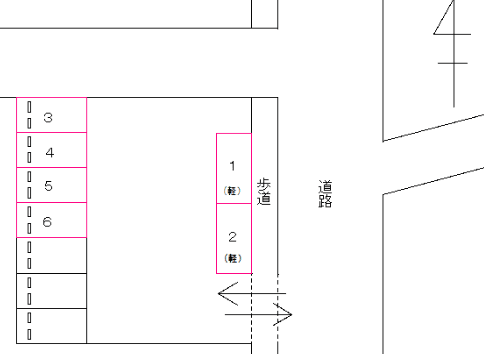 FK東郷町春木白土駐車場の駐車配置図