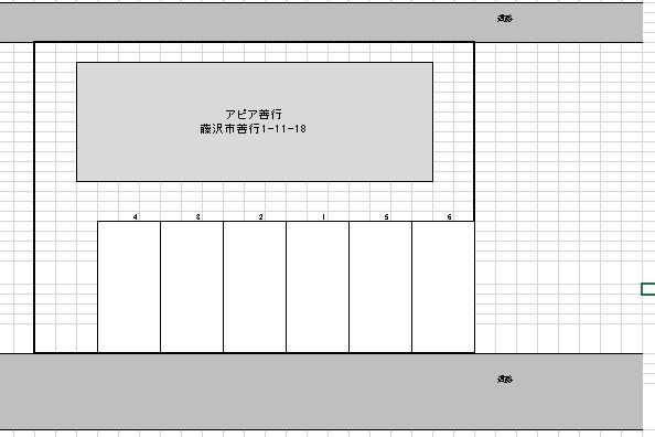 アピア善行駐車場の駐車配置図