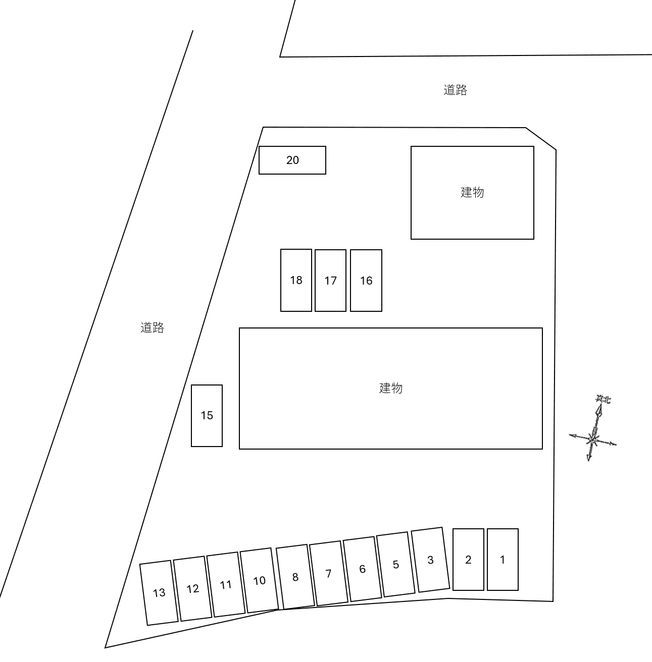 ガーデンハイツ高萩　Ａの駐車配置図