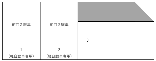 竹野1丁目第二駐車場の駐車配置図
