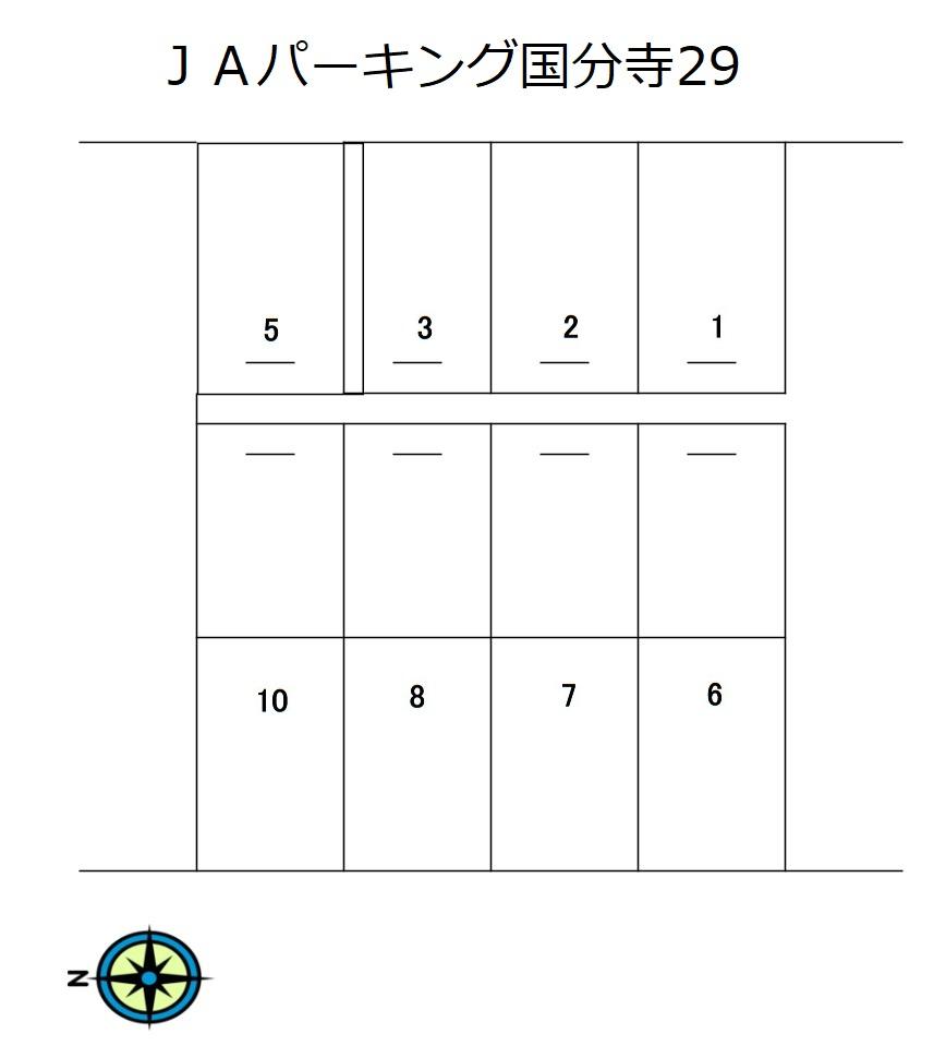 ＪＡパーキング国分寺29の駐車配置図