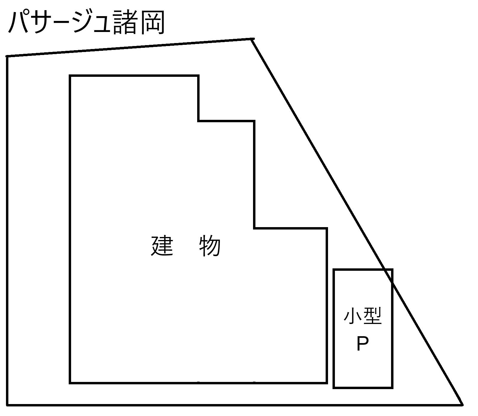 パサージュ諸岡の駐車配置図