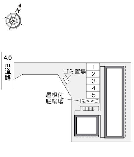ＭＫアパートメント(31414)の駐車配置図