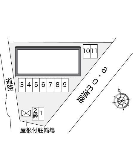 サンシャイン宮代(42312)の駐車配置図