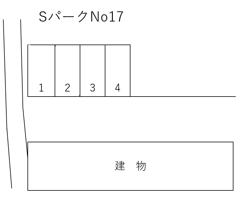SパークNo.17B（田村三丁目）の駐車配置図