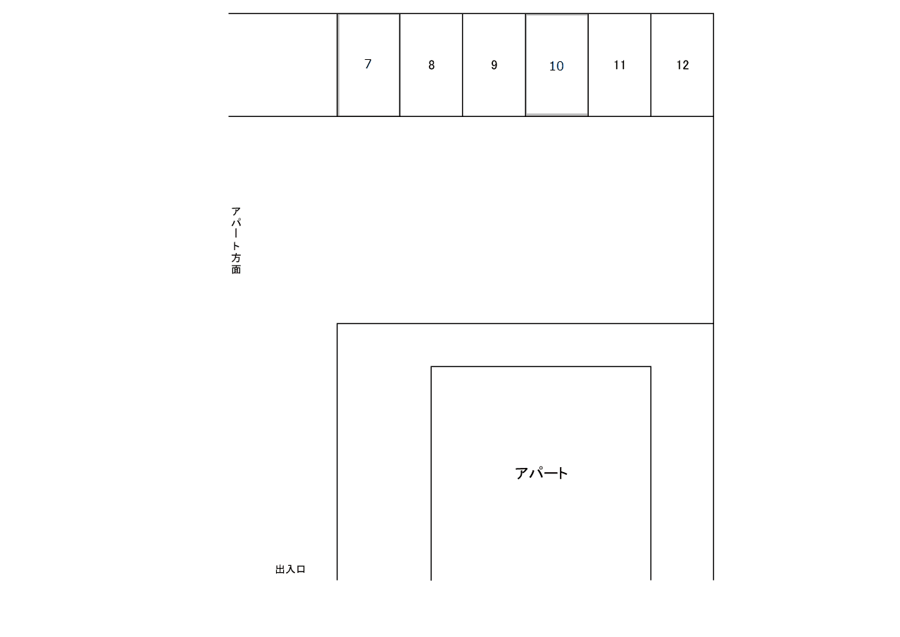 倉見第1駐車場の駐車配置図