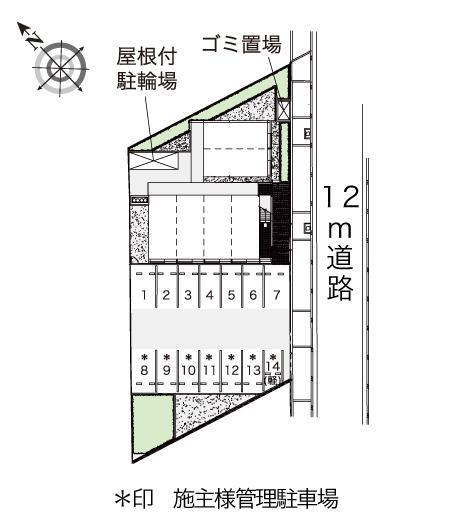 甲田(41853)の駐車配置図