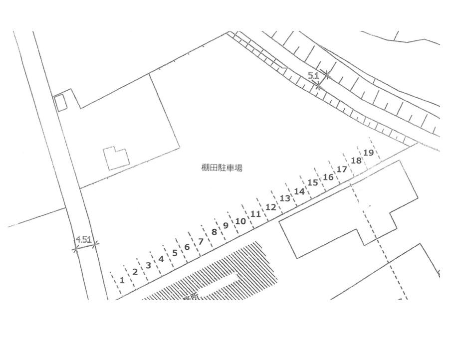 棚田駐車場の駐車配置図
