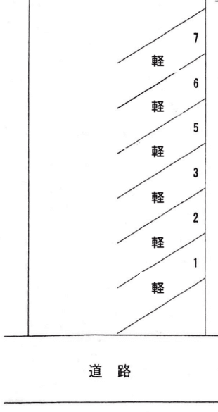 十日町　吉田パーキングの駐車配置図