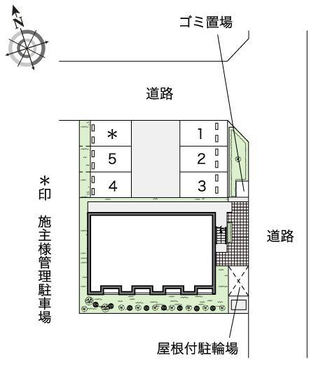 片平(53074)の駐車配置図