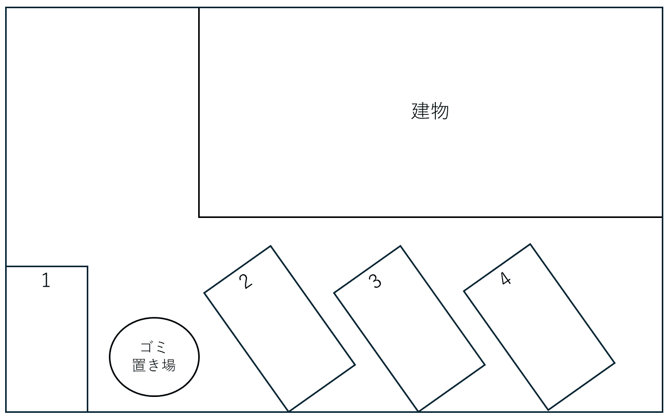 コスモスファイブの駐車配置図