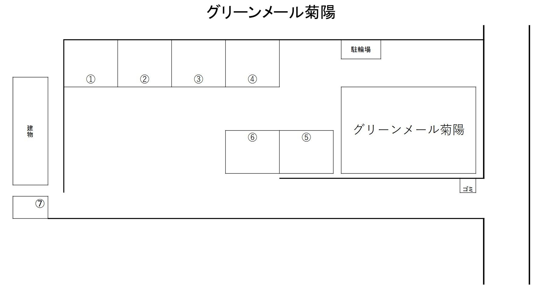 グリーンメール菊陽の駐車配置図