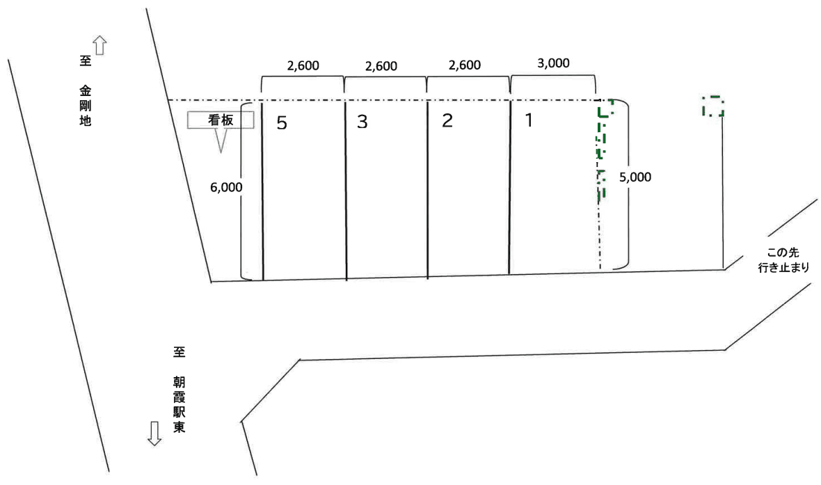 野本駐車場の駐車配置図