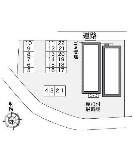 ＲＩＶＥＲ　ＷＩＮＤ(27392)の駐車配置図
