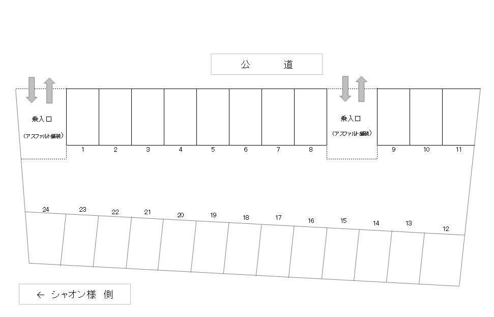 J-203の駐車配置図
