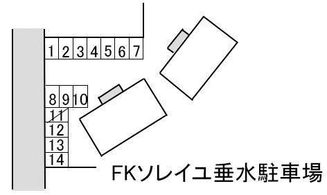 FKソレイユ垂水駐車場の駐車配置図