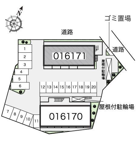 プランタン参番館(16171)の駐車配置図