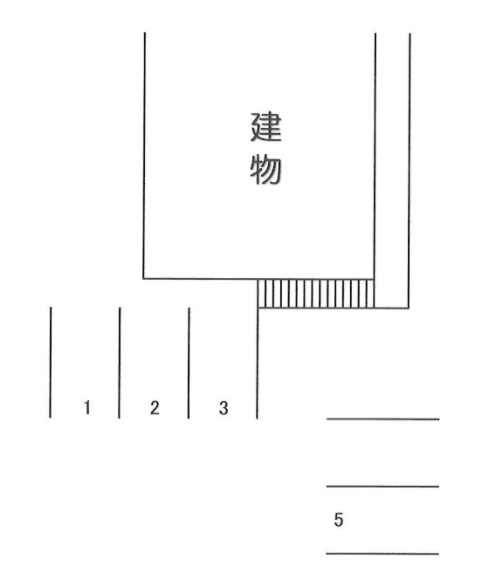 春日荘の駐車配置図