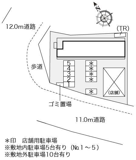 ゴールド舞(9751)の駐車配置図