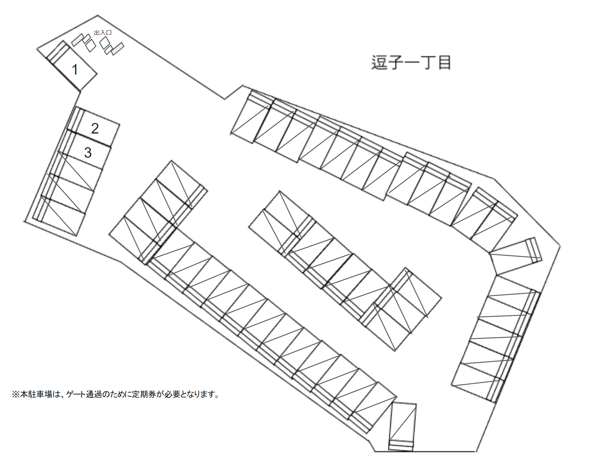 MP逗子1丁目の駐車配置図