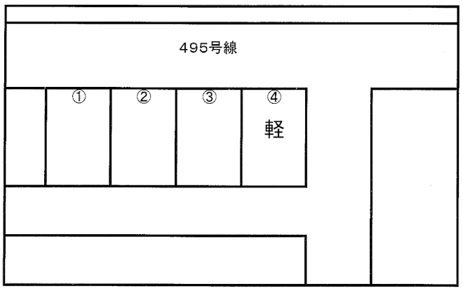 2丁目駐車場の駐車配置図