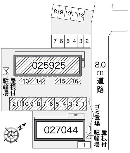 コスモス(25925)の駐車配置図