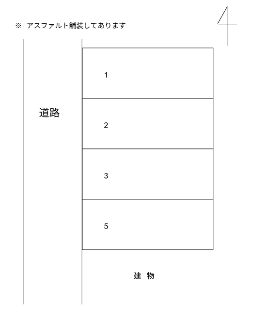 283駐車場の駐車配置図