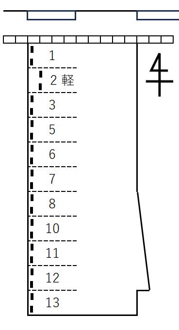 (38) 水野駐車場の駐車配置図