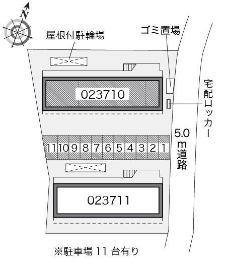 フォレスト２１Ａ(23710)の駐車配置図