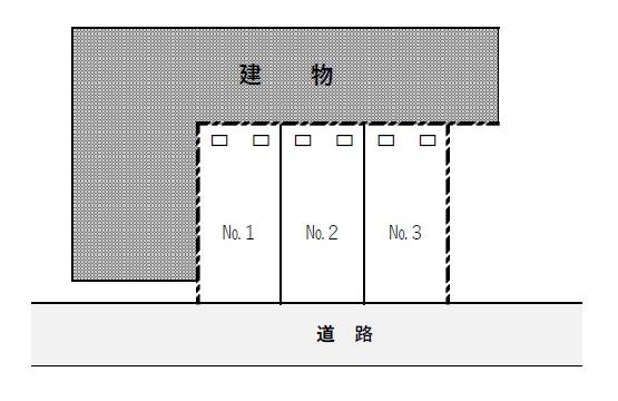 本町3丁目パーキングの駐車配置図