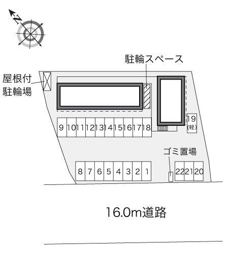 コーポイワキ(29341)の駐車配置図