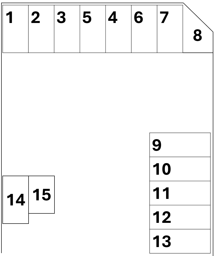 平駐車場の駐車配置図