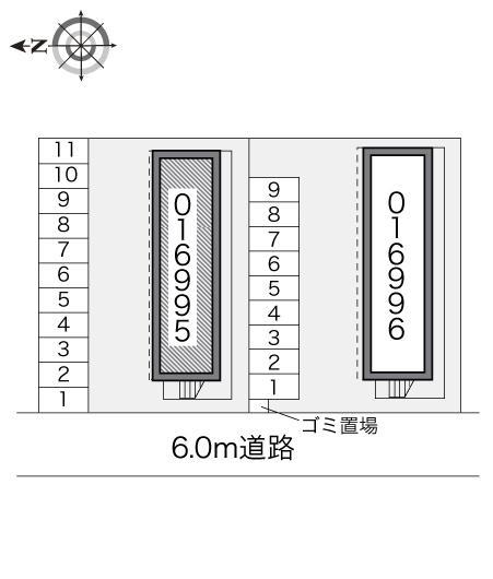 ハーモニーⅠ(16995)の駐車配置図